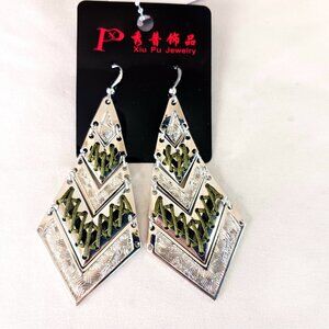 New Silver Laced Earrings